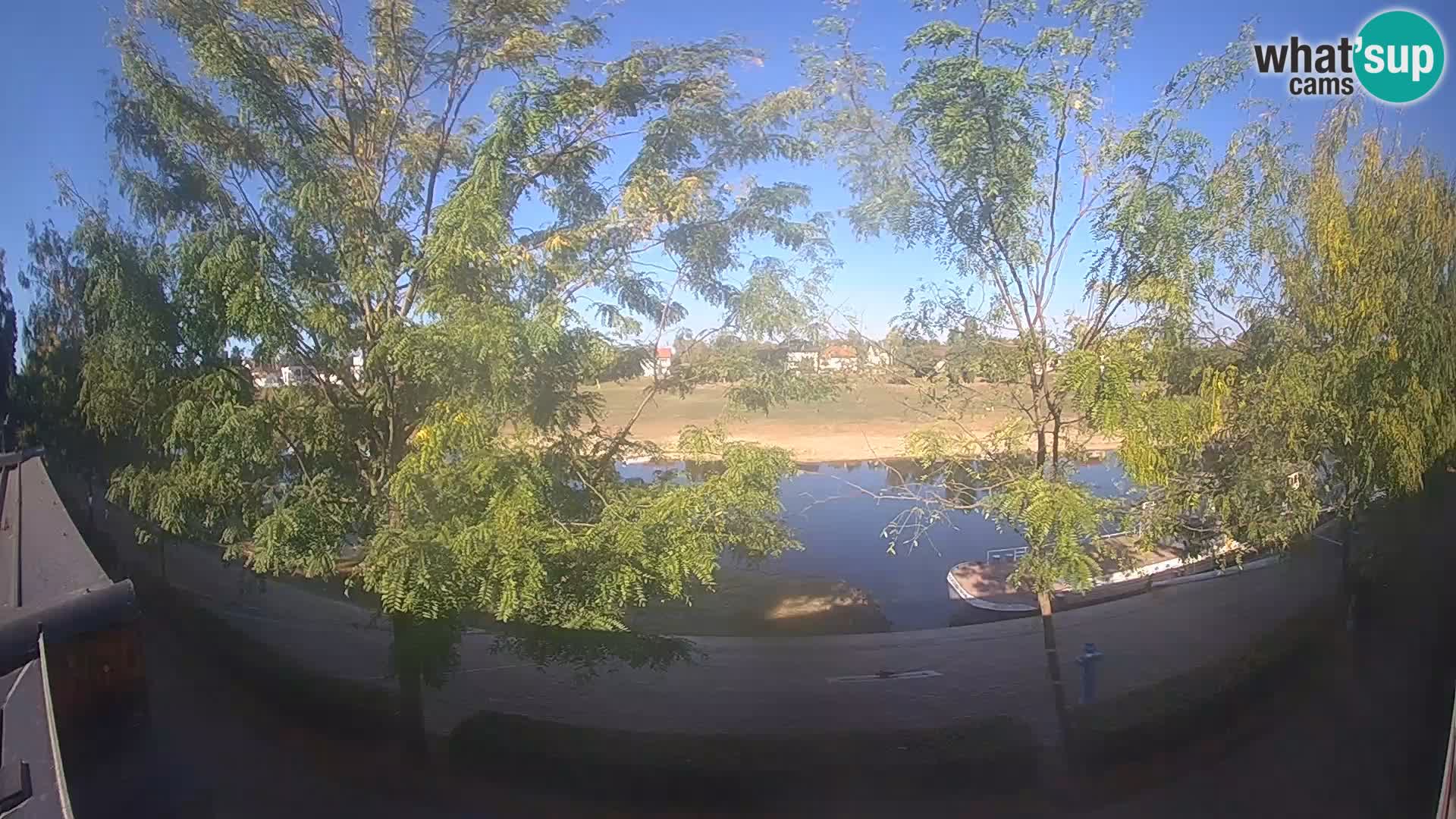 Sisak webcam en direct – vue sur la rivière Kolpa – Croatie