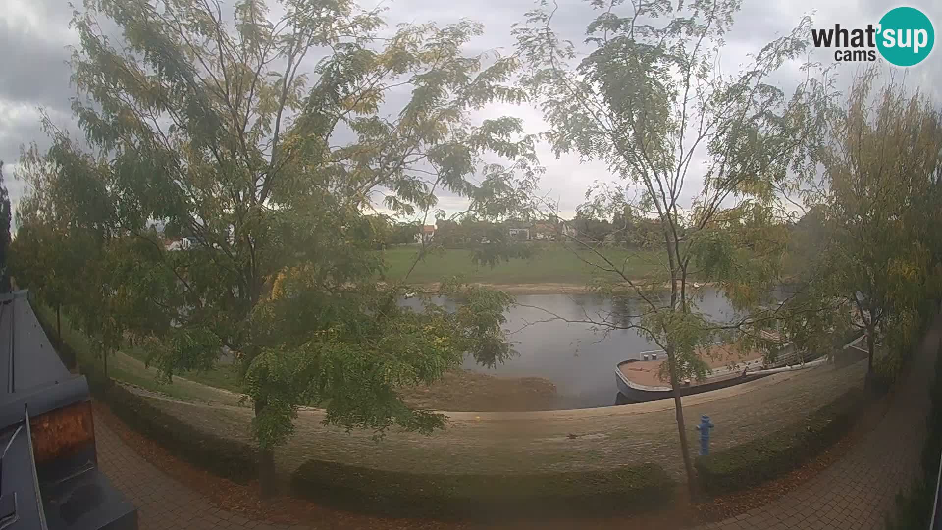 Sisak webcam en direct – vue sur la rivière Kolpa – Croatie