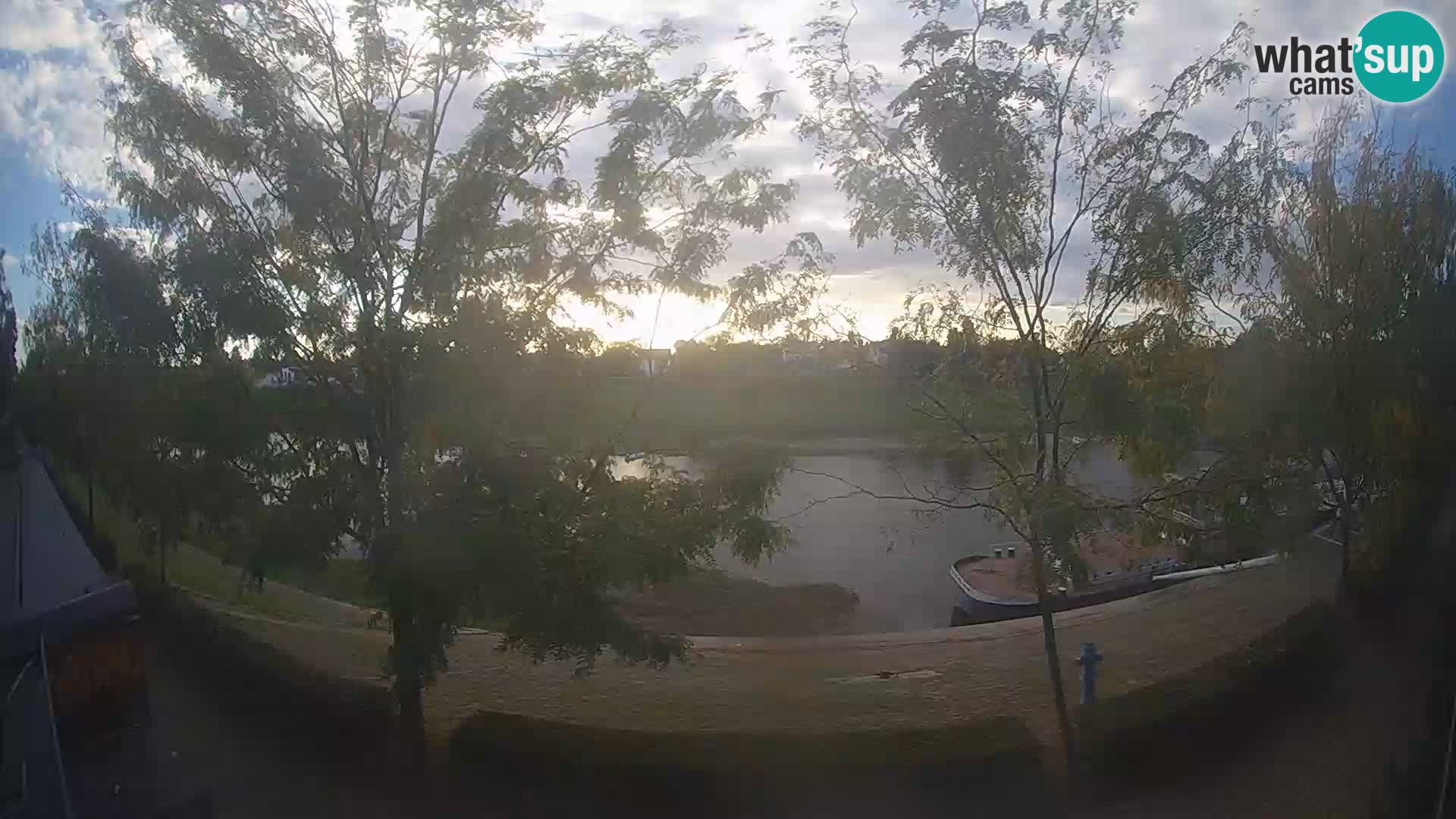 Sisak live webcam – vista sul fiume Kolpa – Croazia