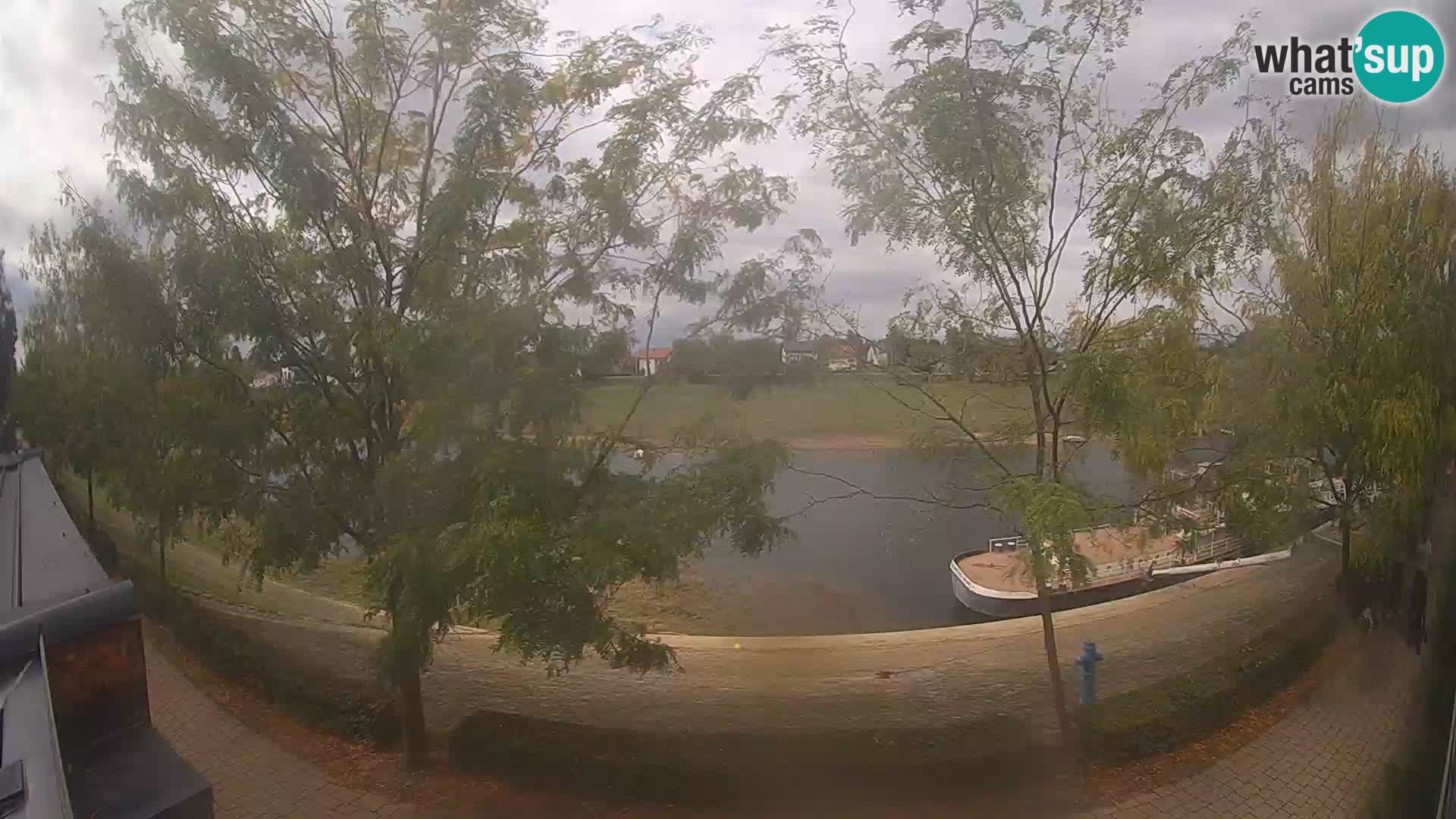 Sisak Live-Webcam Blick auf den Fluss Kolpa – Kroatien