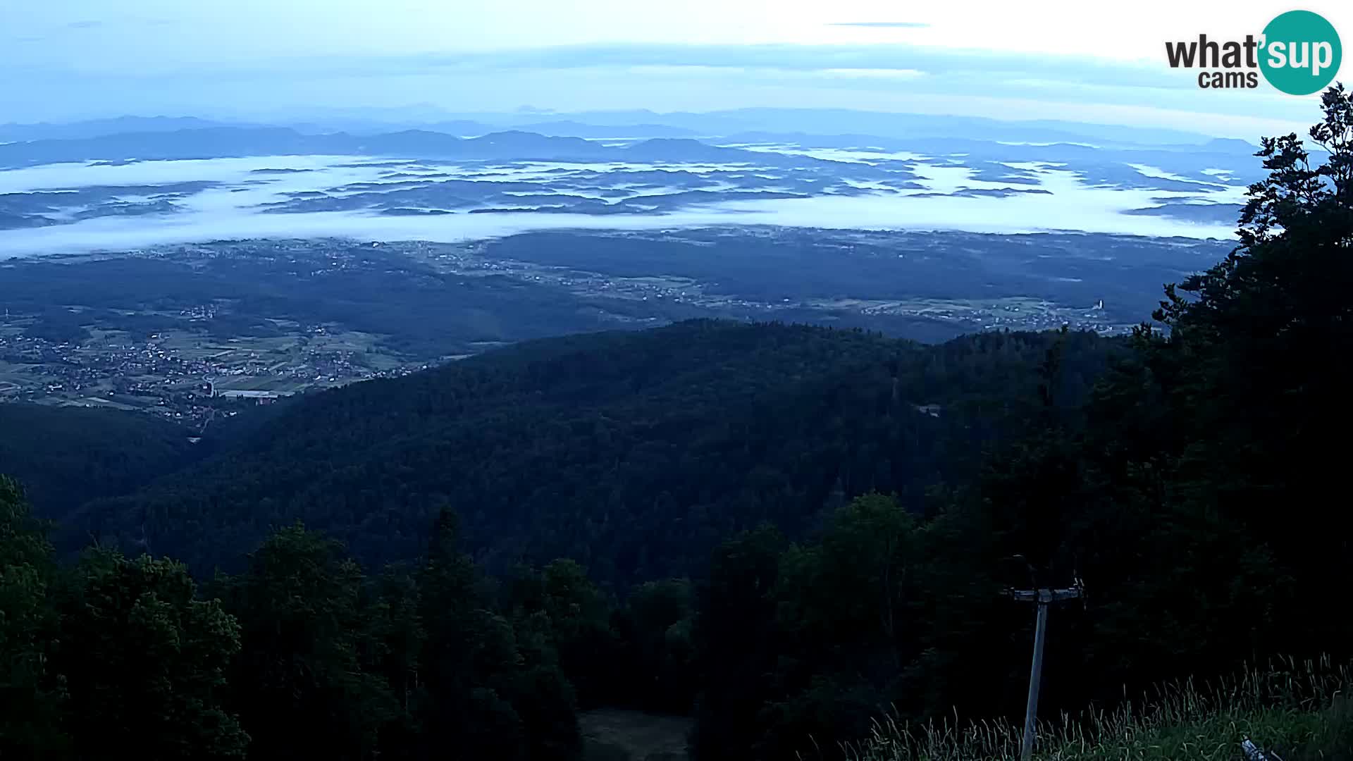 Sljeme webcam – Panorama
