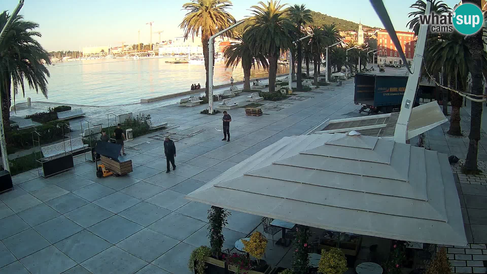 Split –  Blick auf Split riva