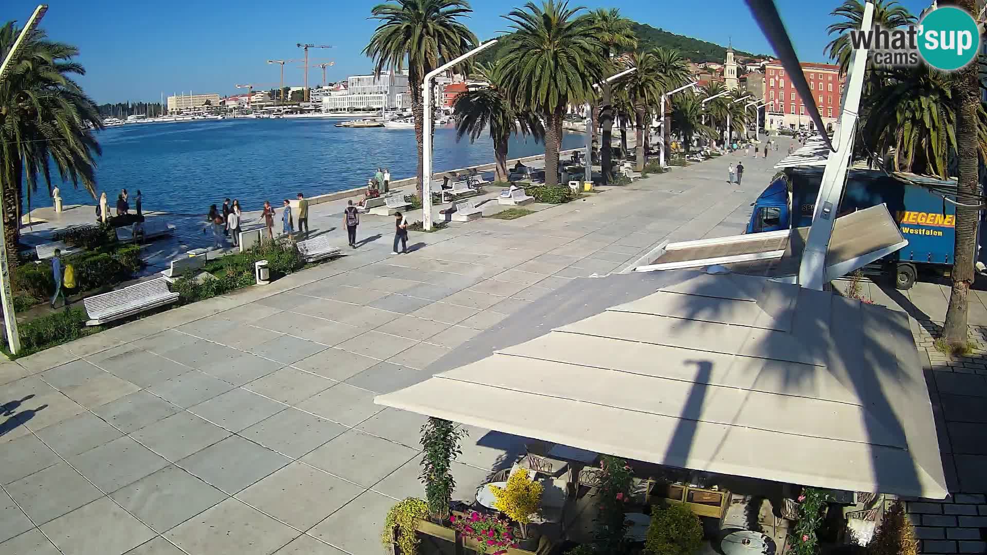 Split –  Blick auf Split riva