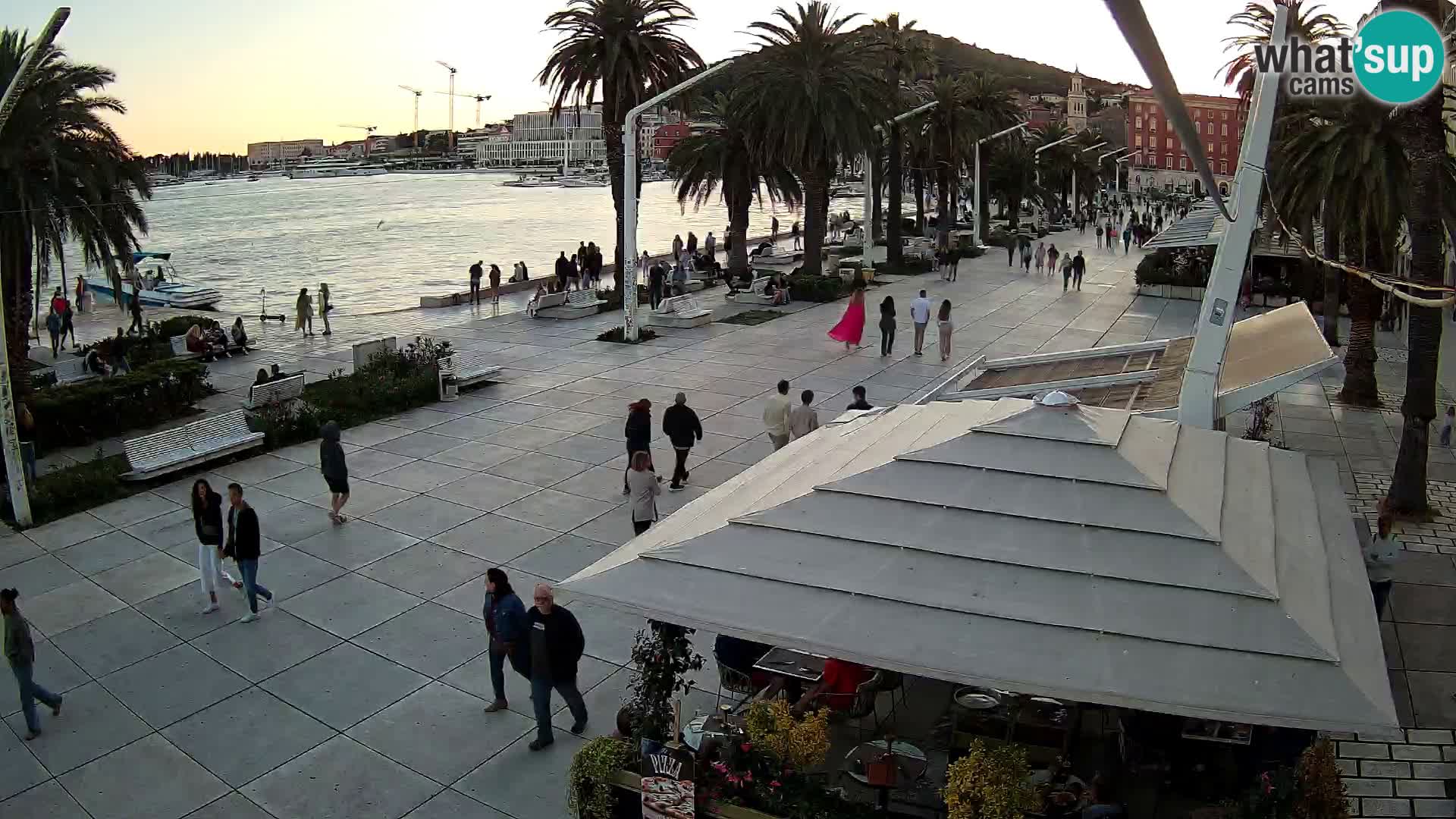 Split –  Blick auf Split riva