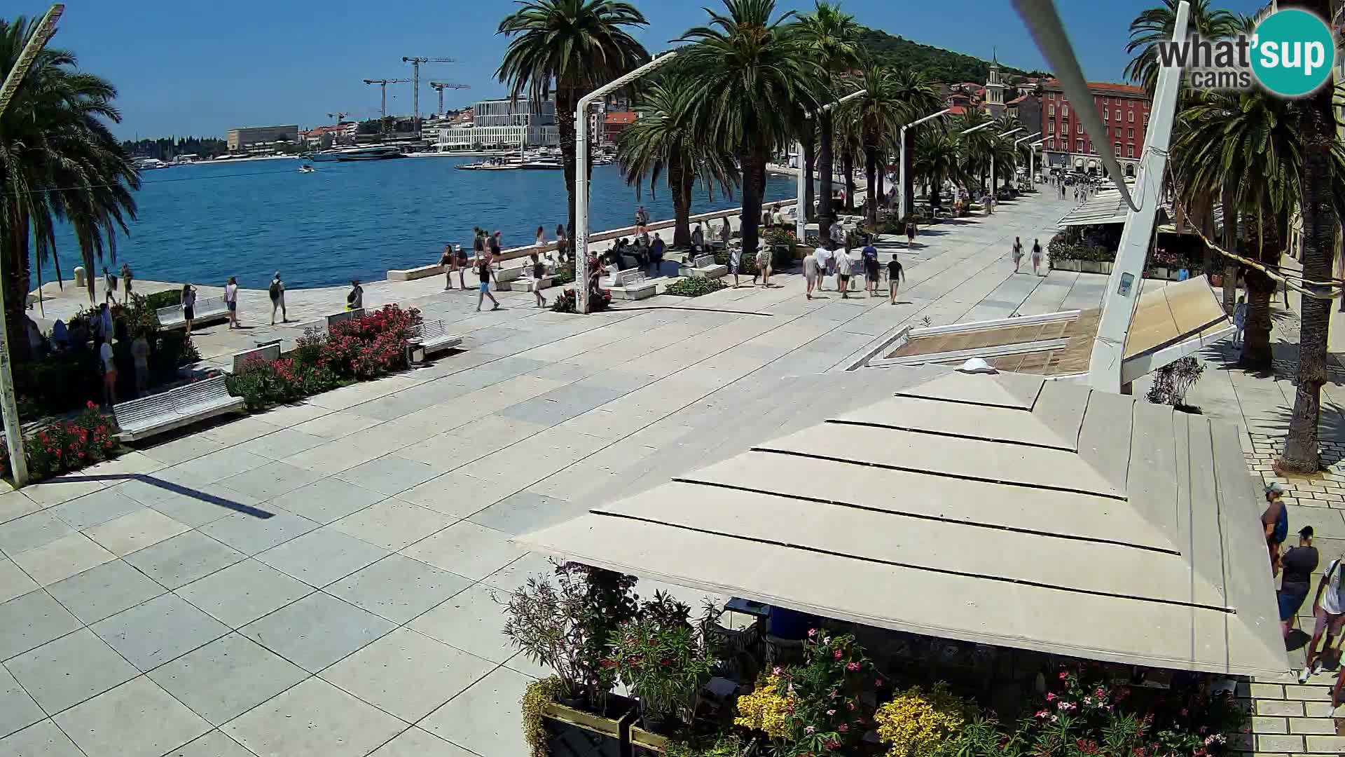 Split –  Blick auf Split riva