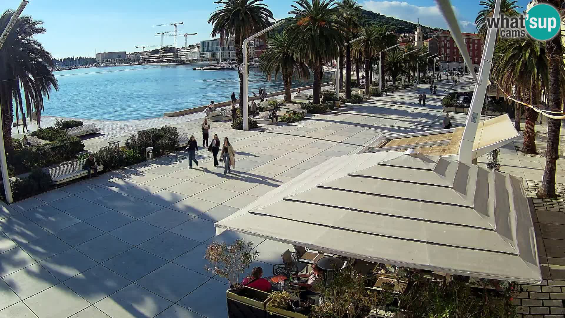 Split –  Blick auf Split riva