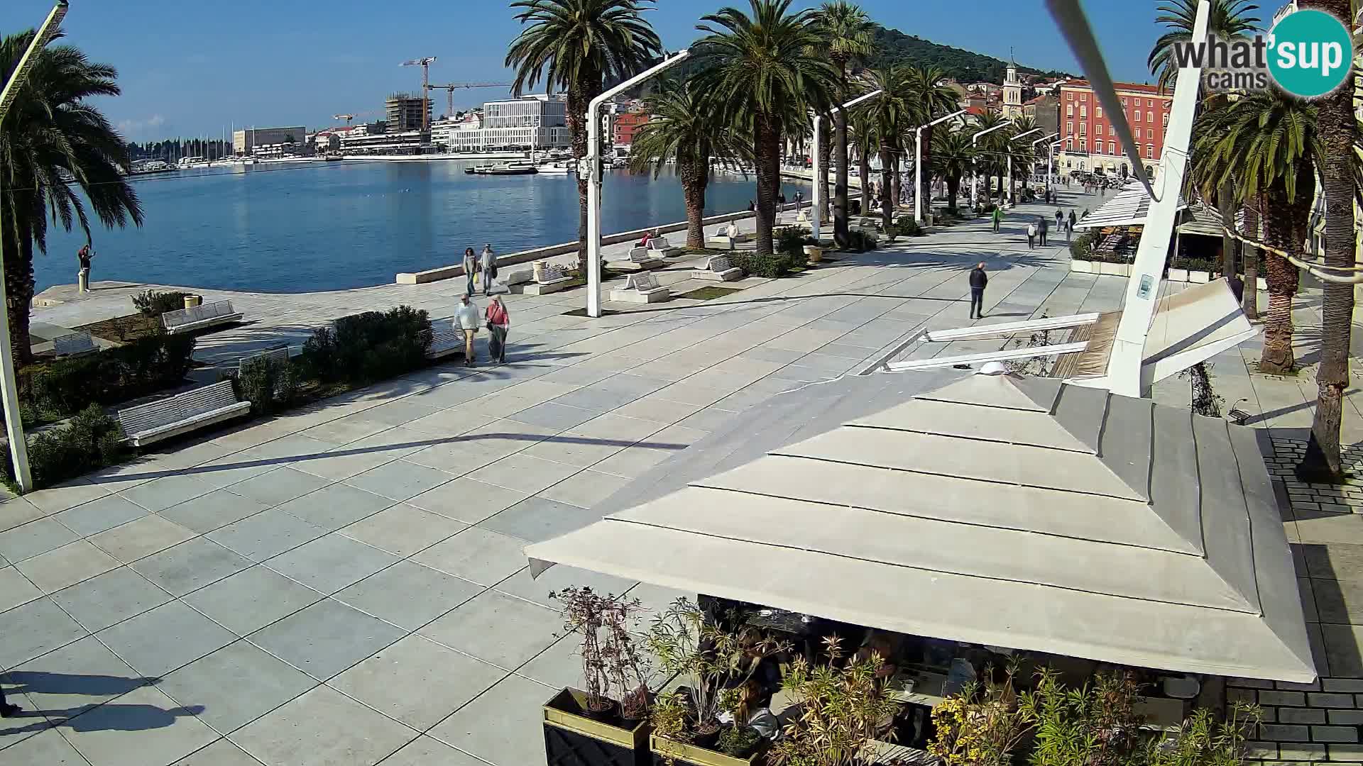 Split –  Blick auf Split riva