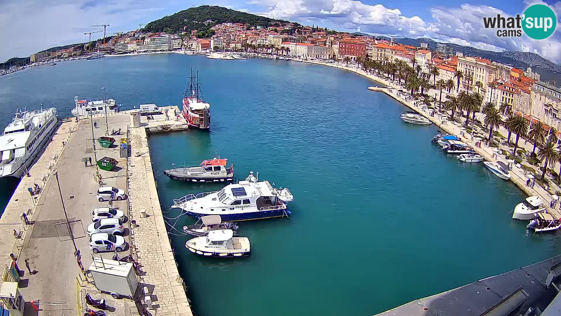 Spalato Riva panorama webcam