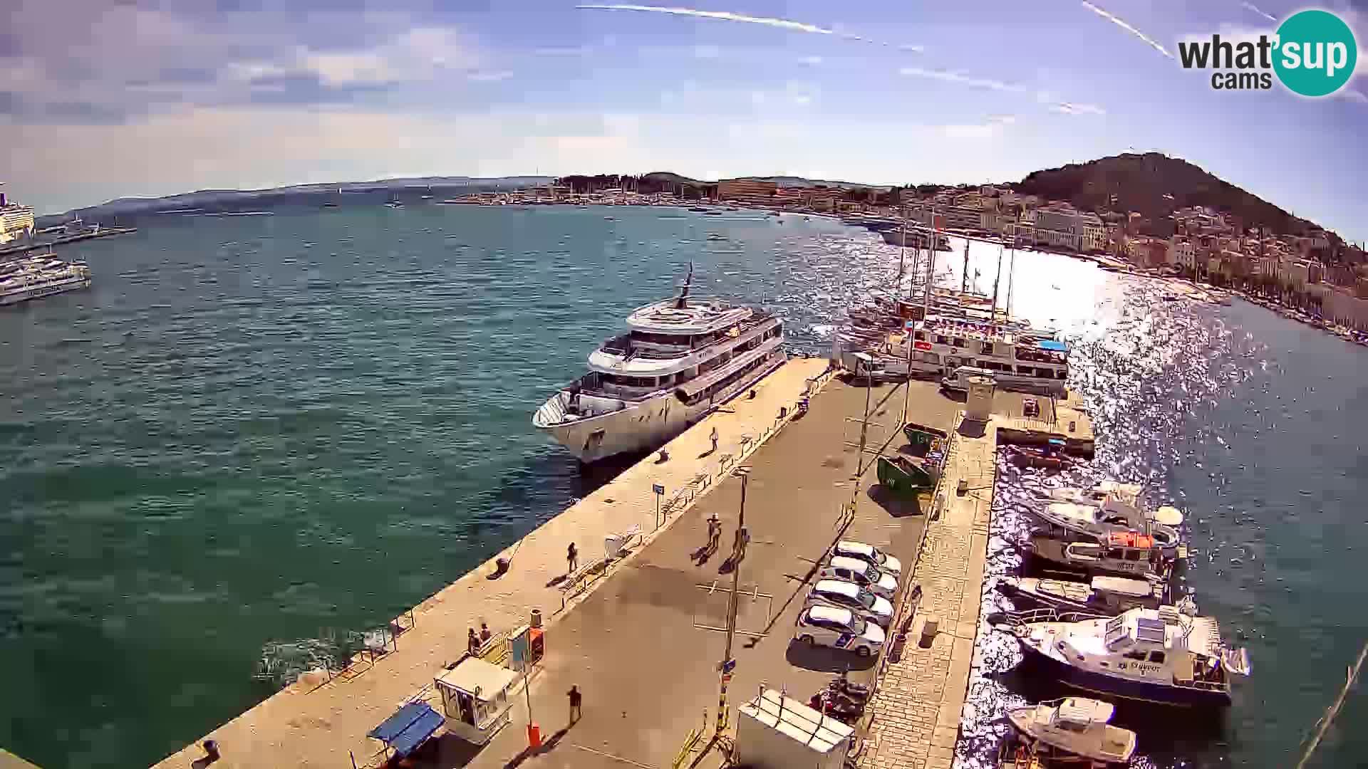 Spalato Riva panorama webcam