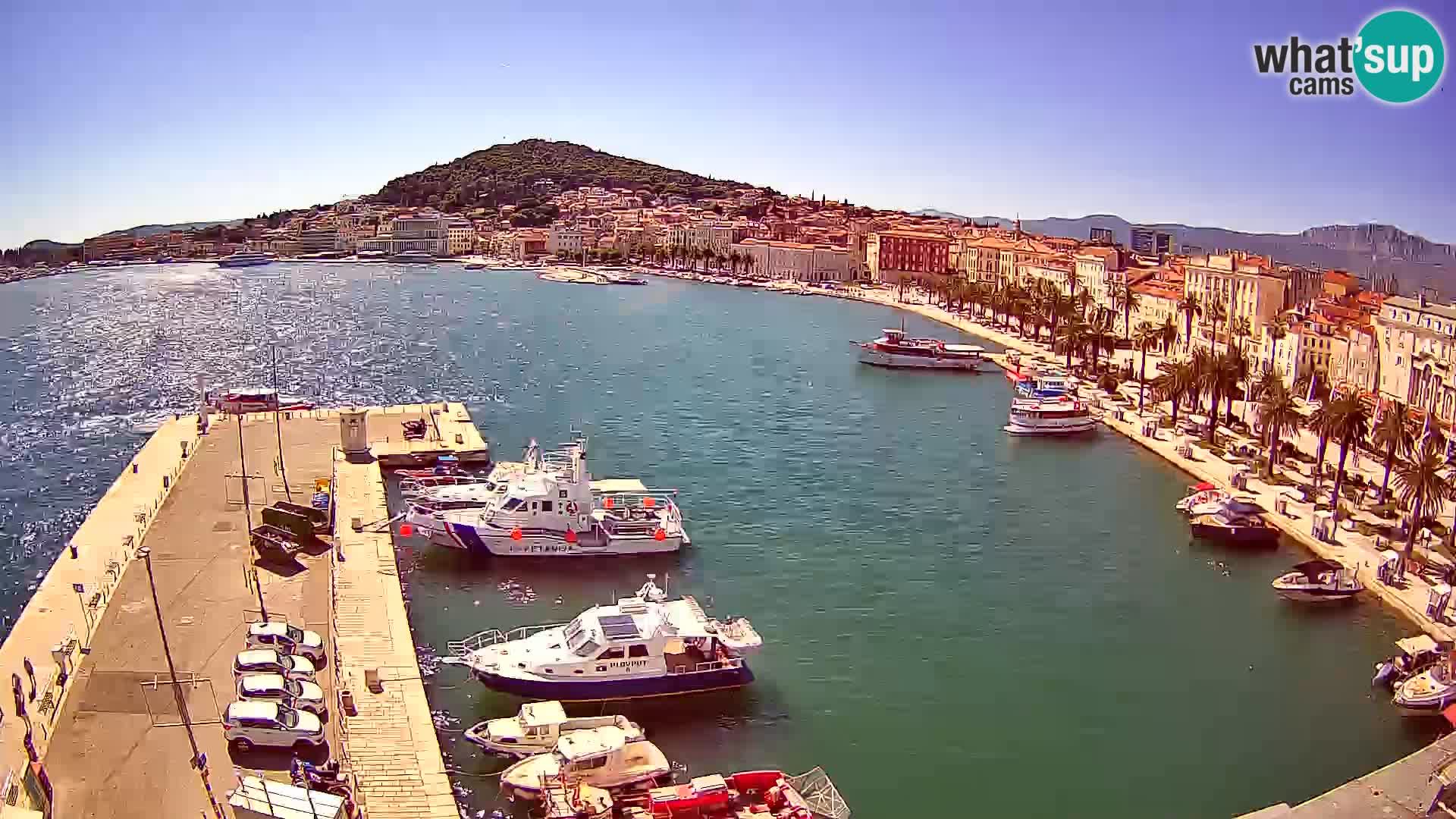 Spalato Riva panorama webcam