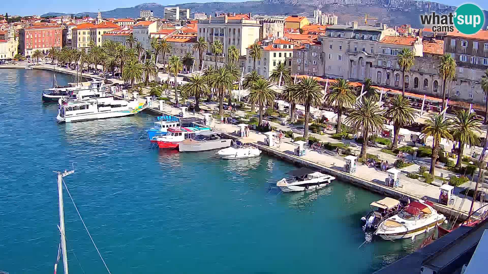 Kamera v živo Split  riva in pristanišče