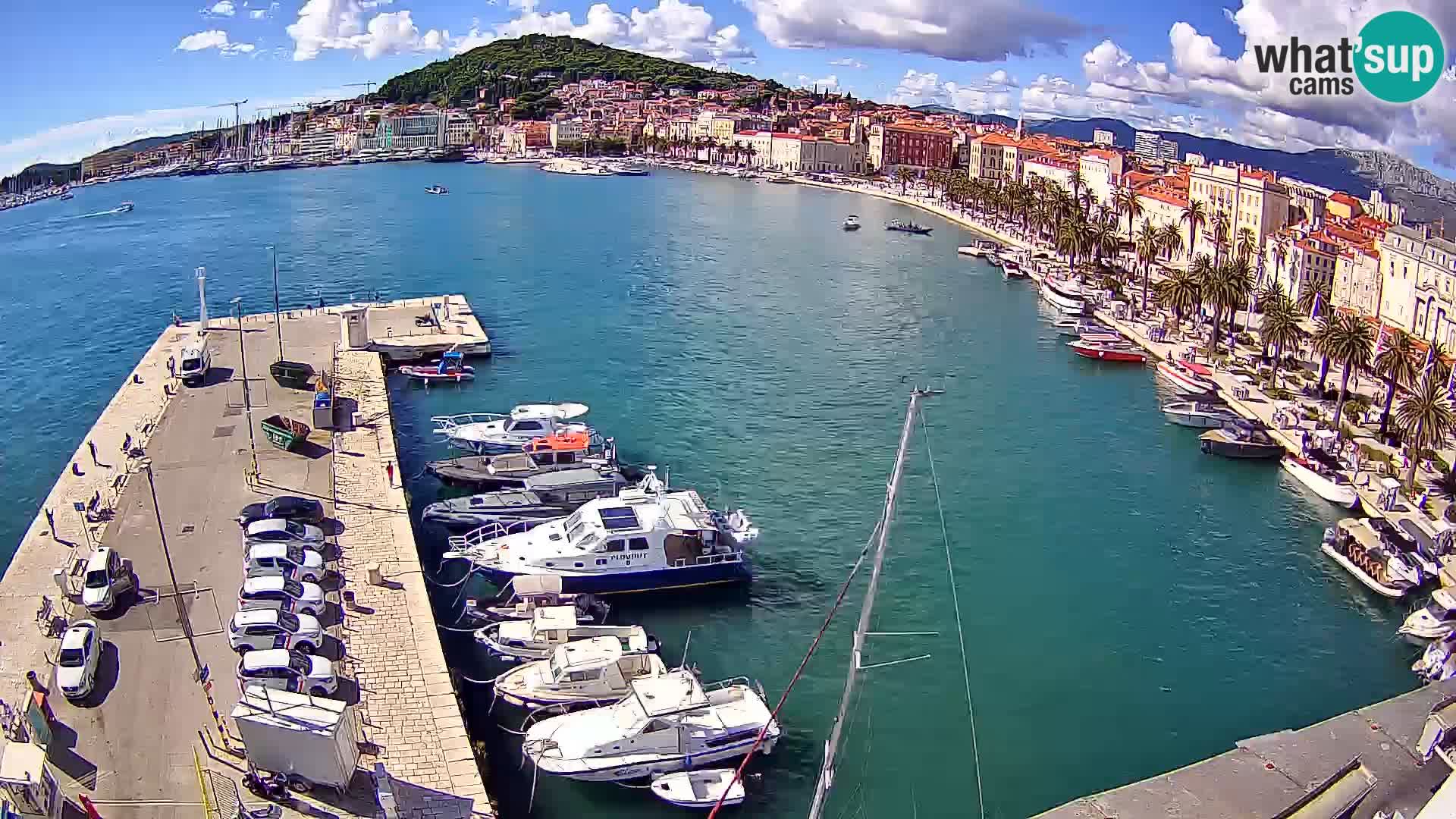 Kamera v živo Split  riva in pristanišče