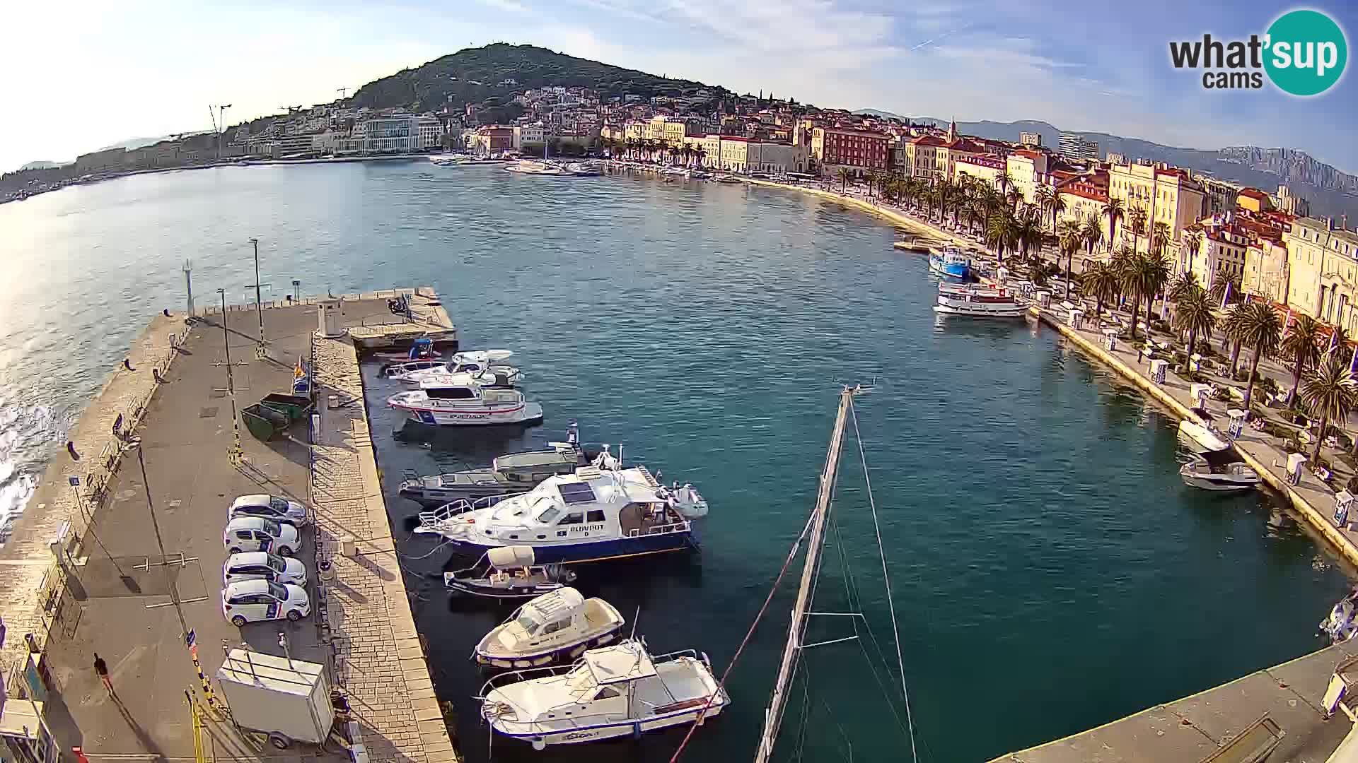 Spalato Riva panorama webcam