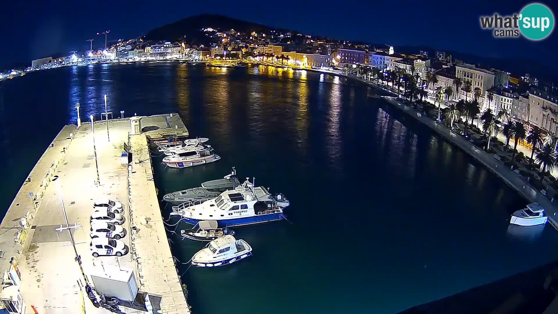 Kamera v živo Split  riva in pristanišče