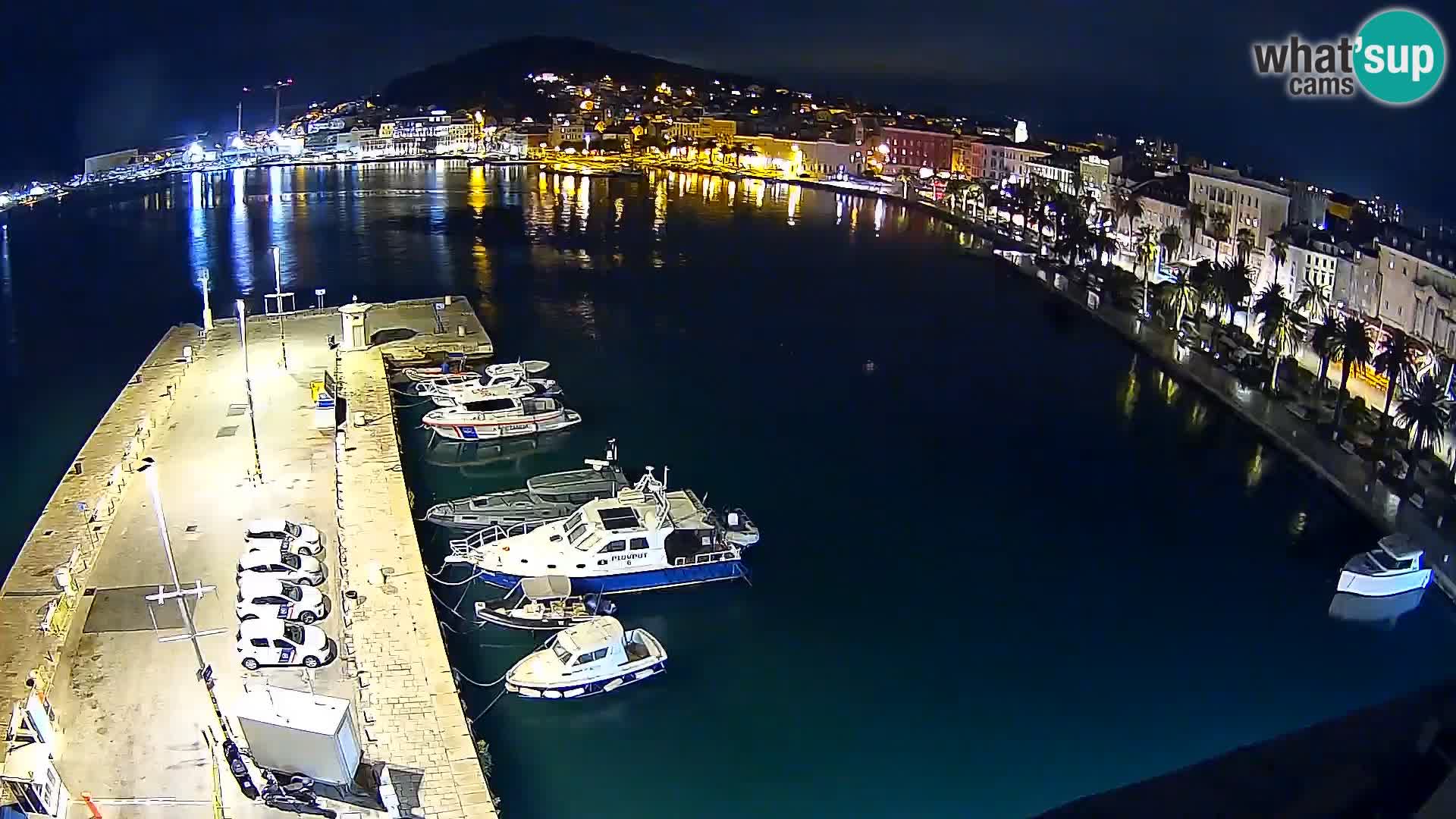 Kamera v živo Split  riva in pristanišče