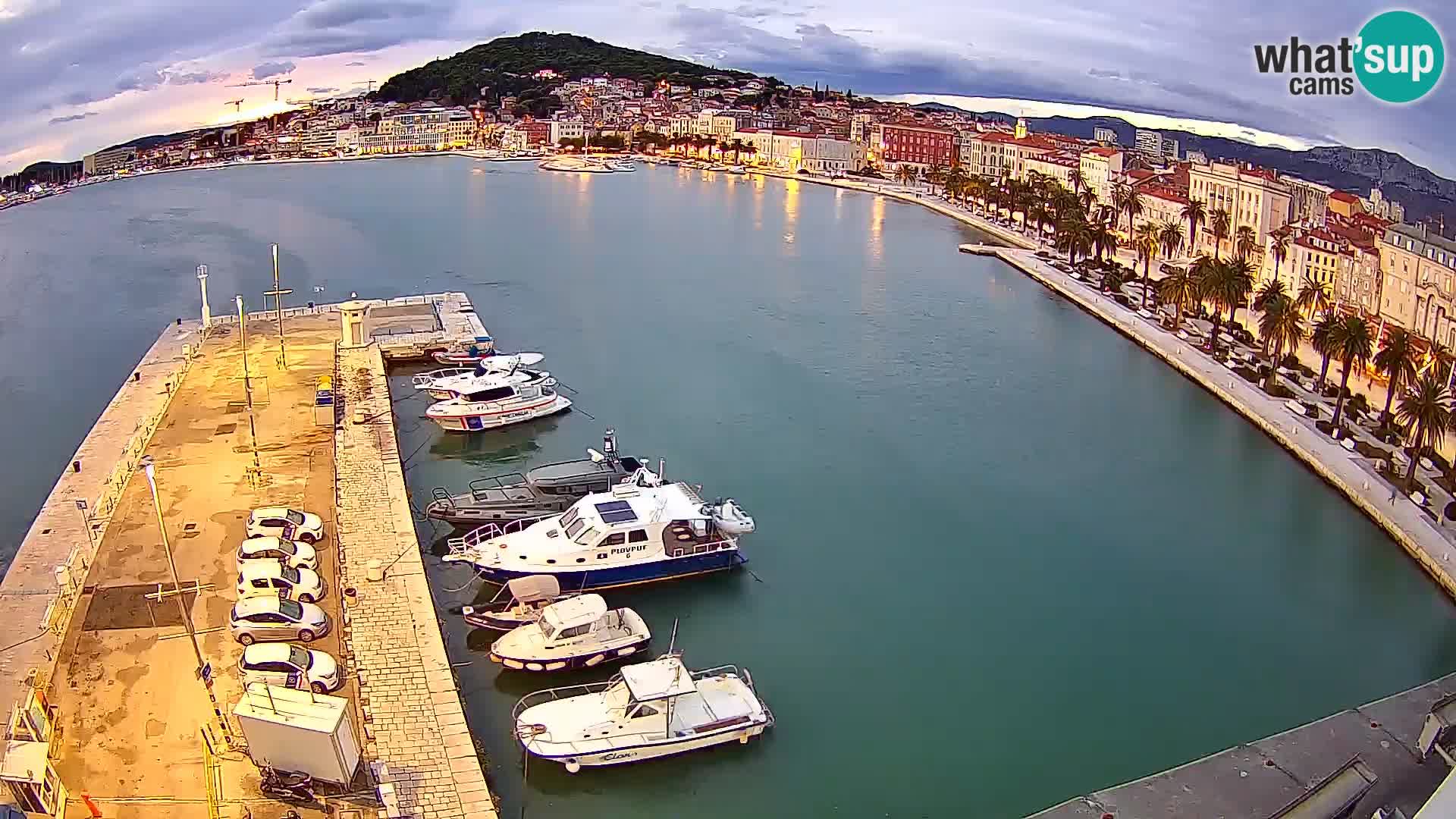 Webcam live Spalato riva e porto