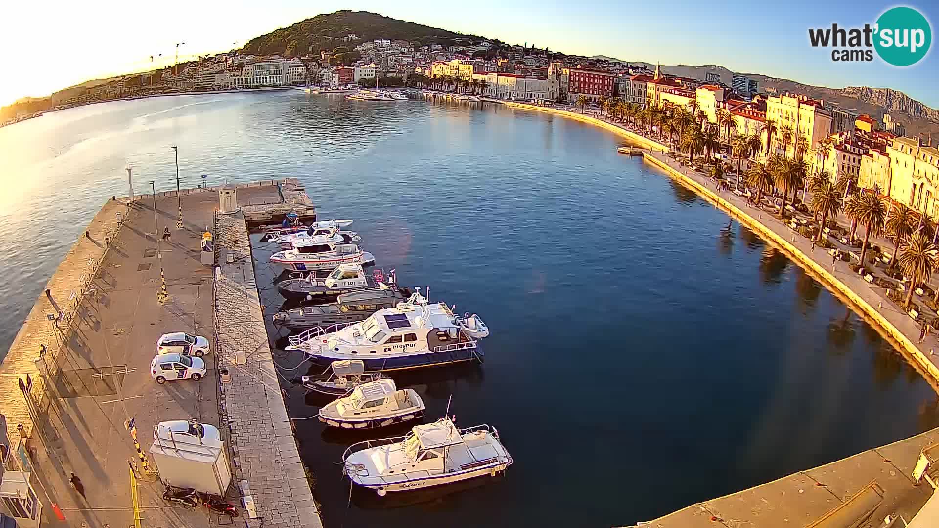 Webcam live Spalato riva e porto