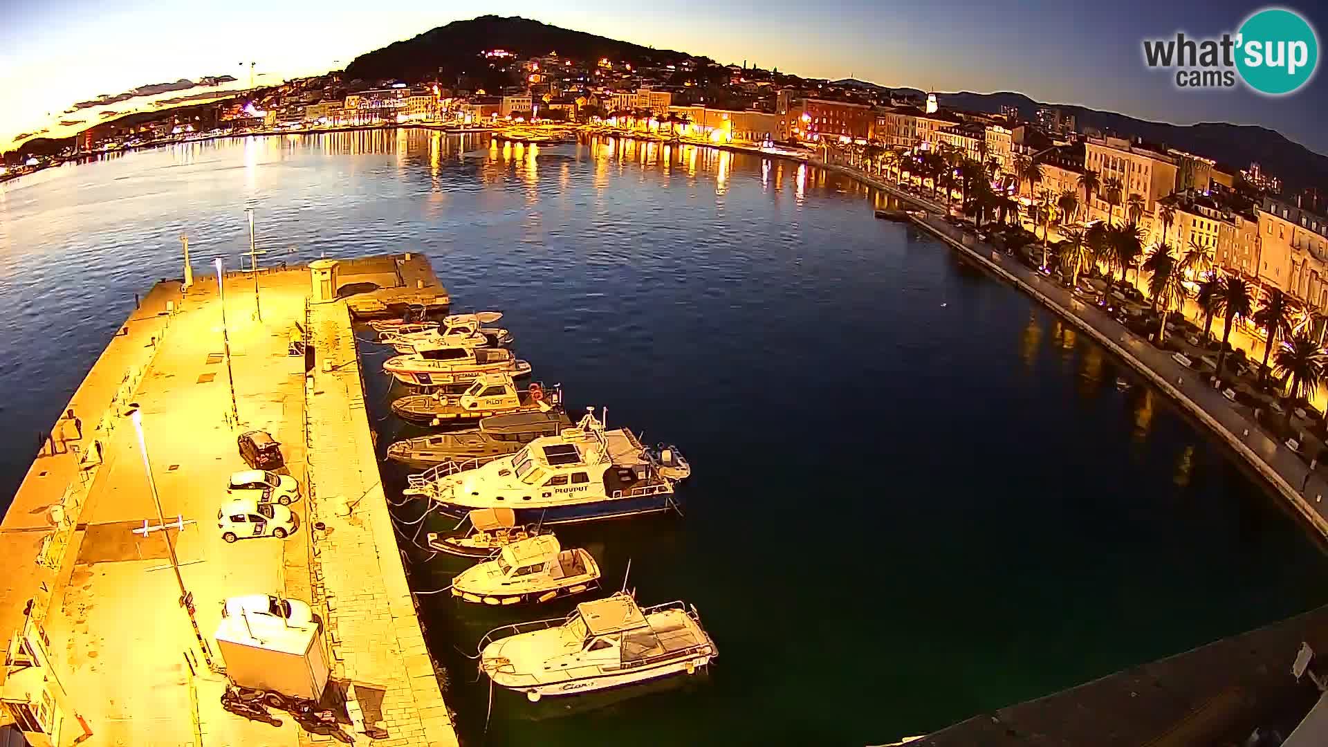 Webcam live Spalato riva e porto