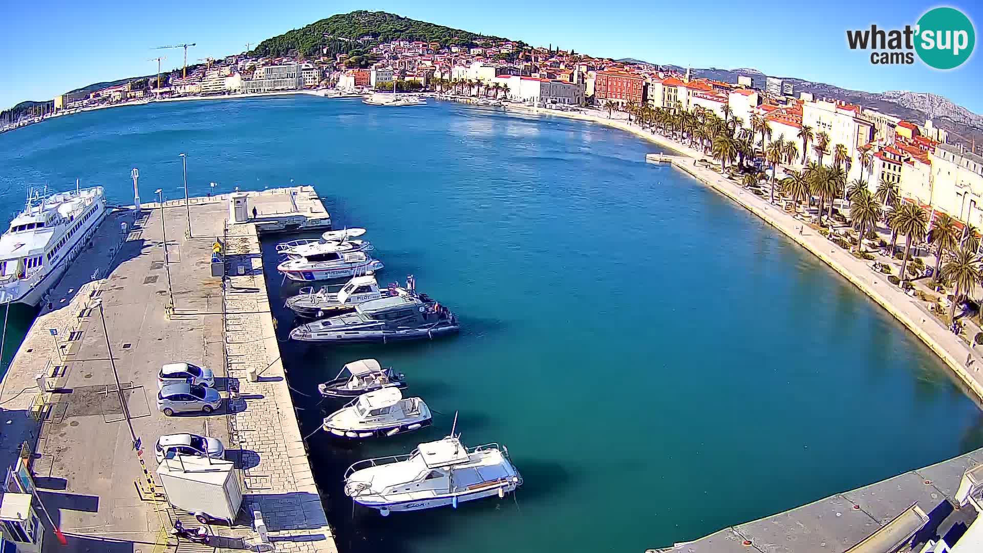 Webcam live Spalato riva e porto