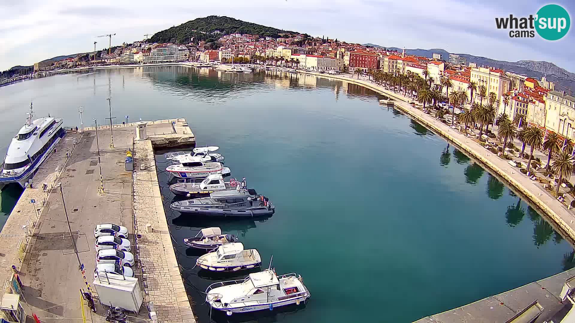 Webcam live Spalato riva e porto