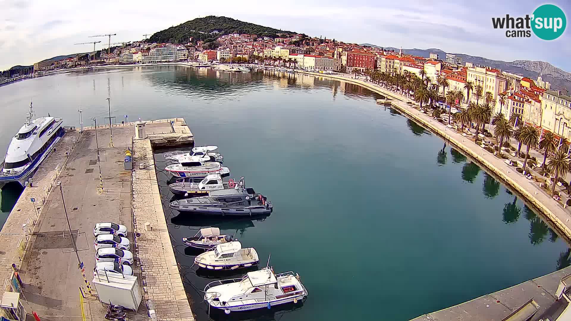 Webcam live Spalato riva e porto