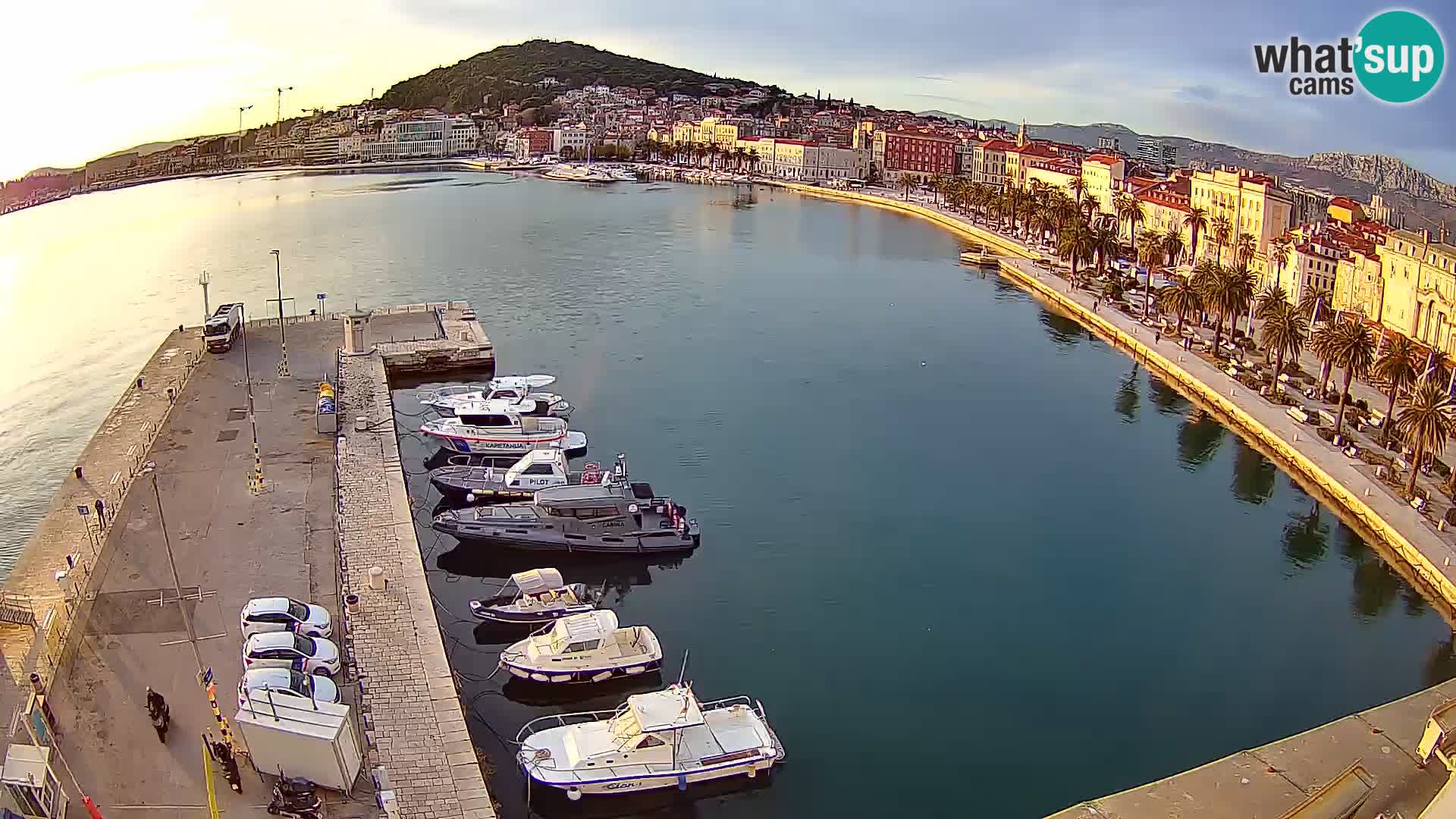 Webcam live Spalato riva e porto