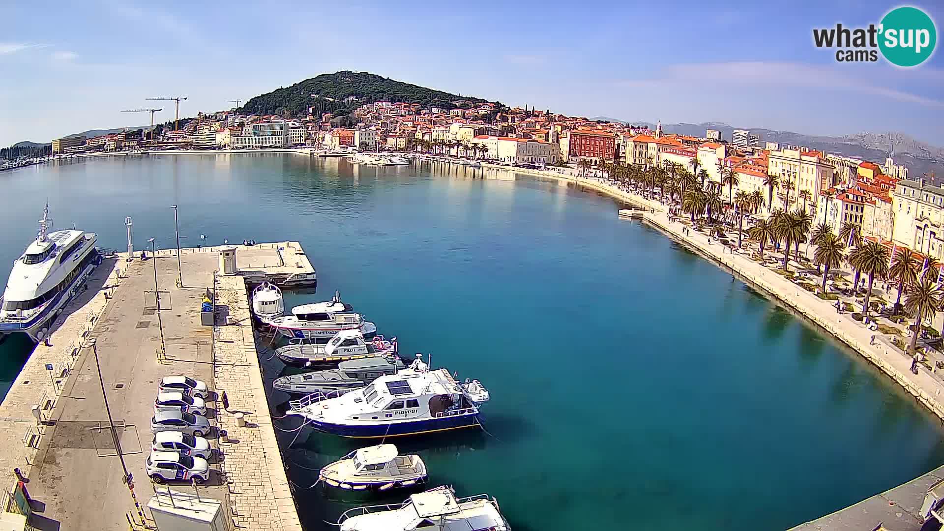 Webcam live Spalato riva e porto