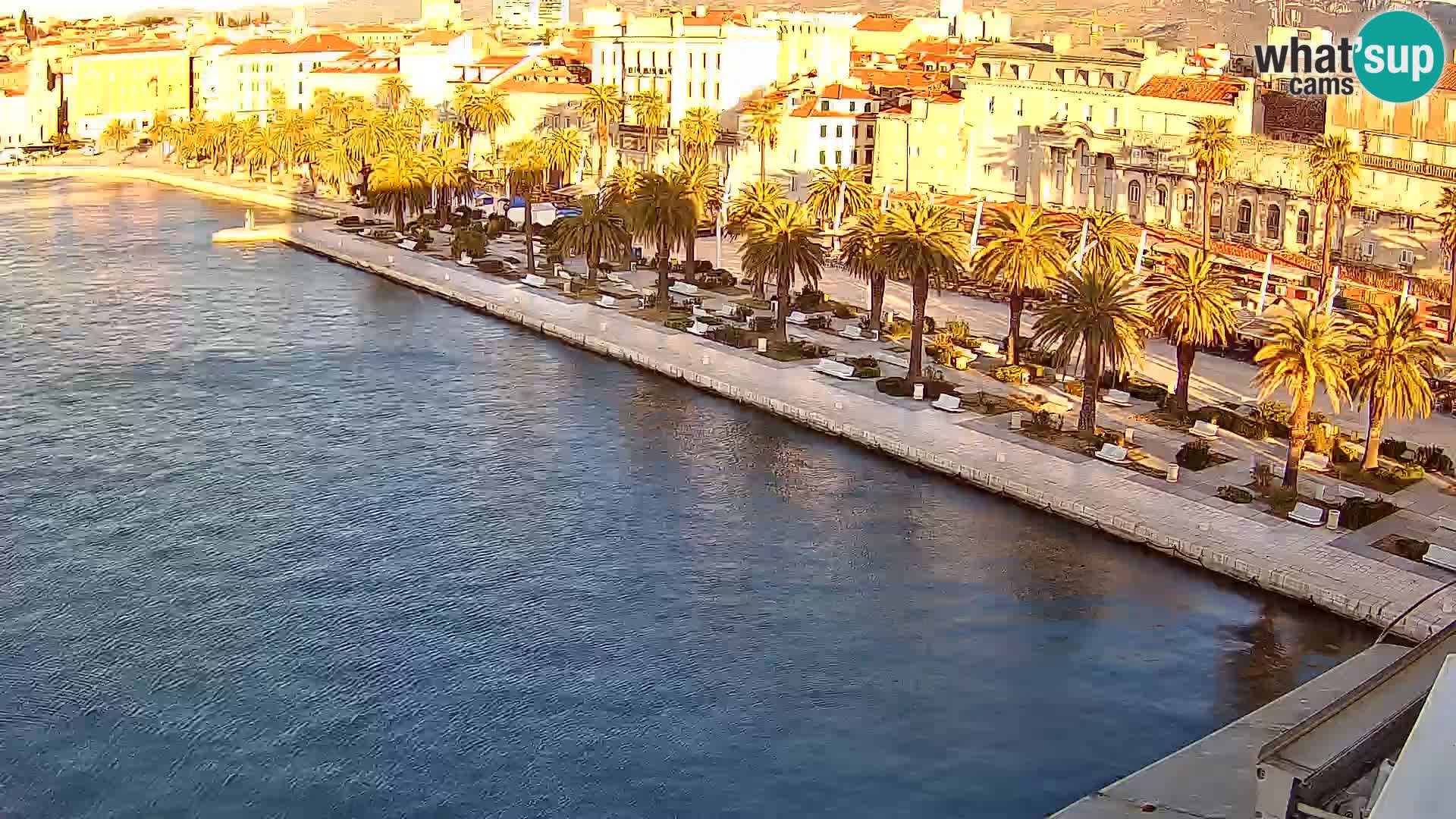 Spalato Riva panorama webcam