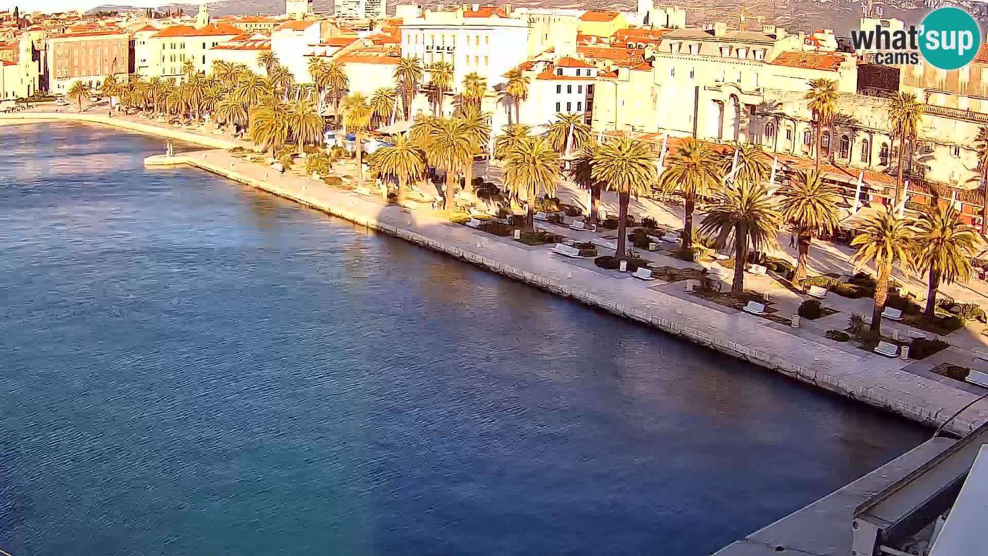 Spalato Riva panorama webcam