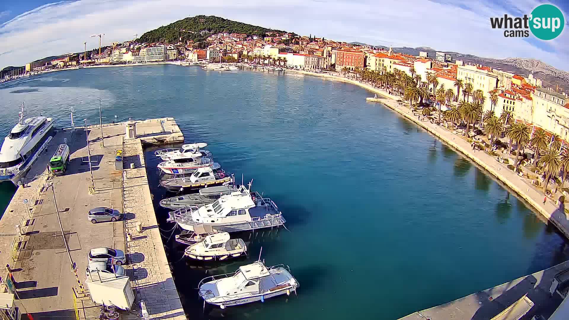 Webcam live Spalato riva e porto