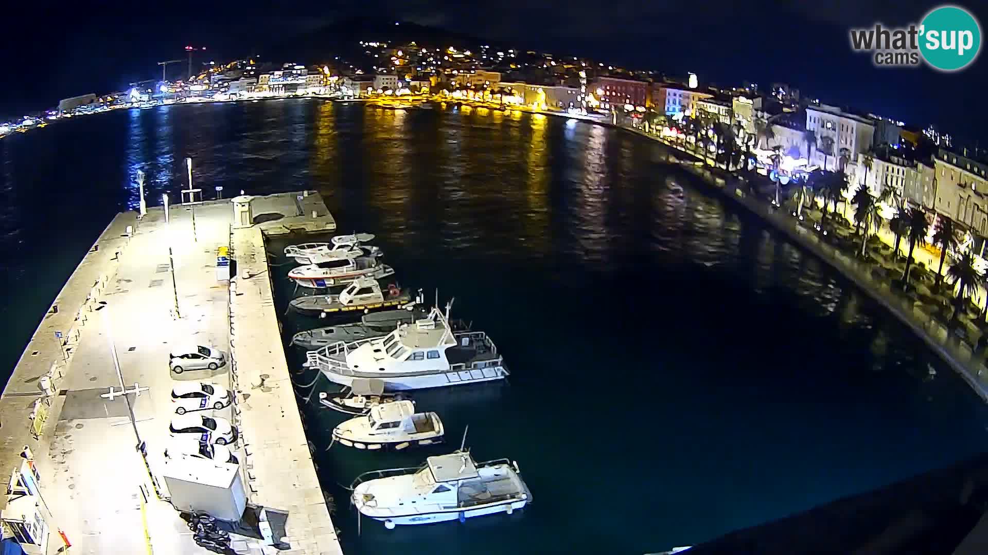 Spalato Riva panorama webcam