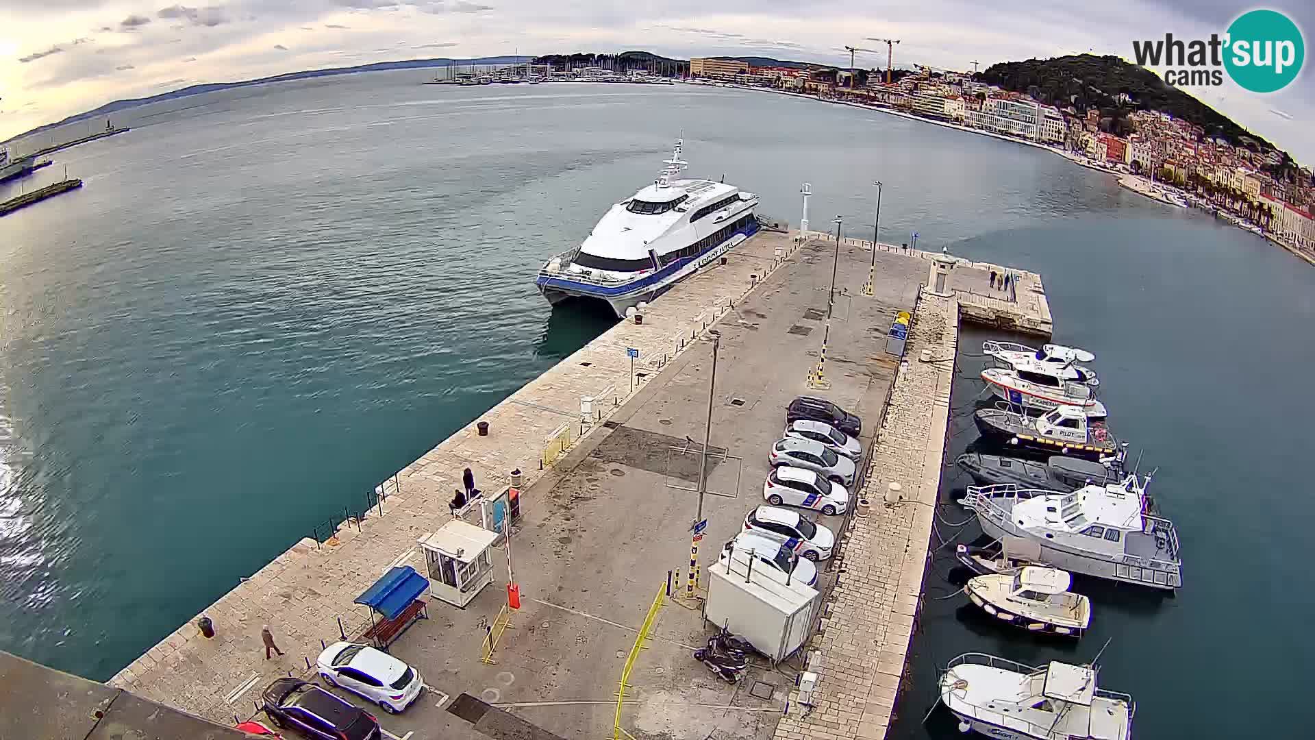 Webcam live Spalato riva e porto