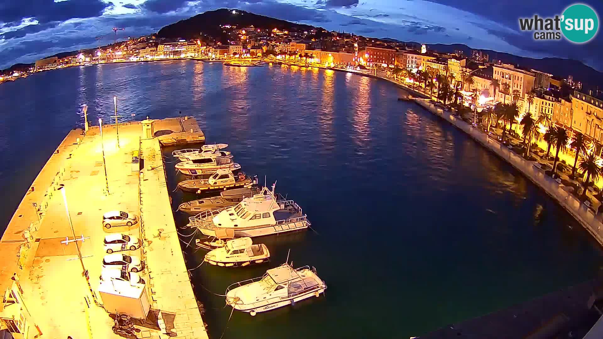 Webcam live Spalato riva e porto