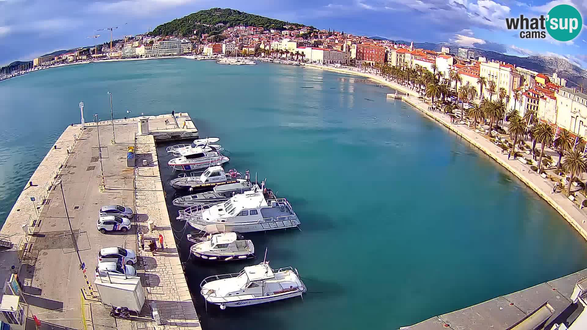 Webcam live Spalato riva e porto