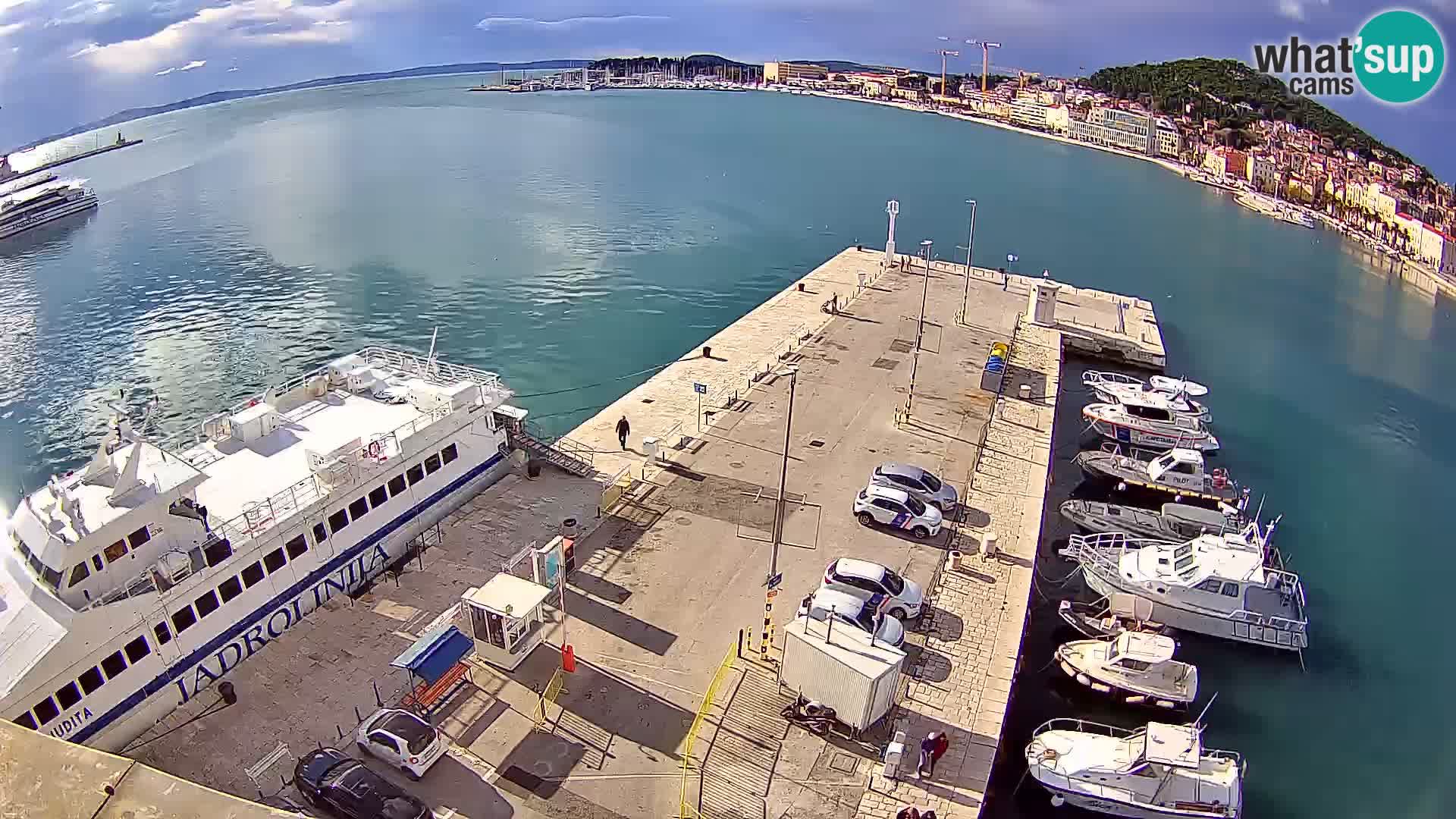 Webcam live Spalato riva e porto