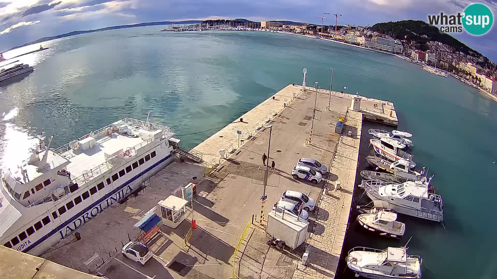 Spalato Riva panorama webcam