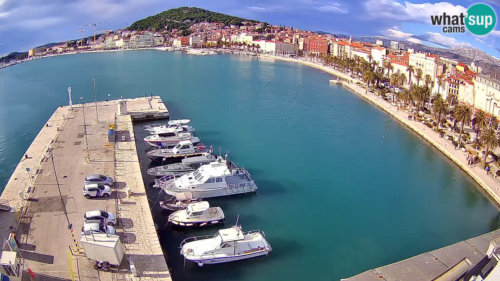 Spalato Riva panorama webcam