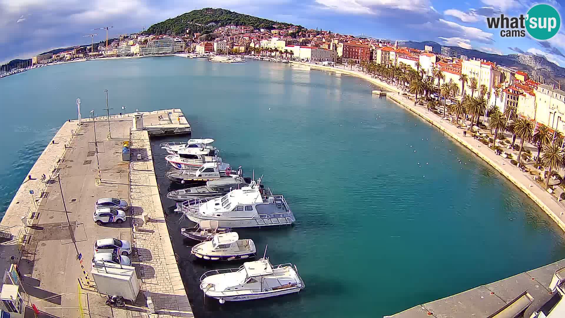 Spalato Riva panorama webcam