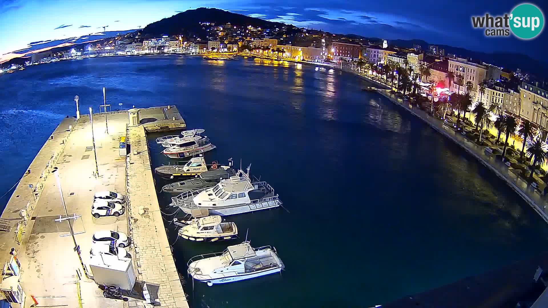 Webcam live Spalato riva e porto