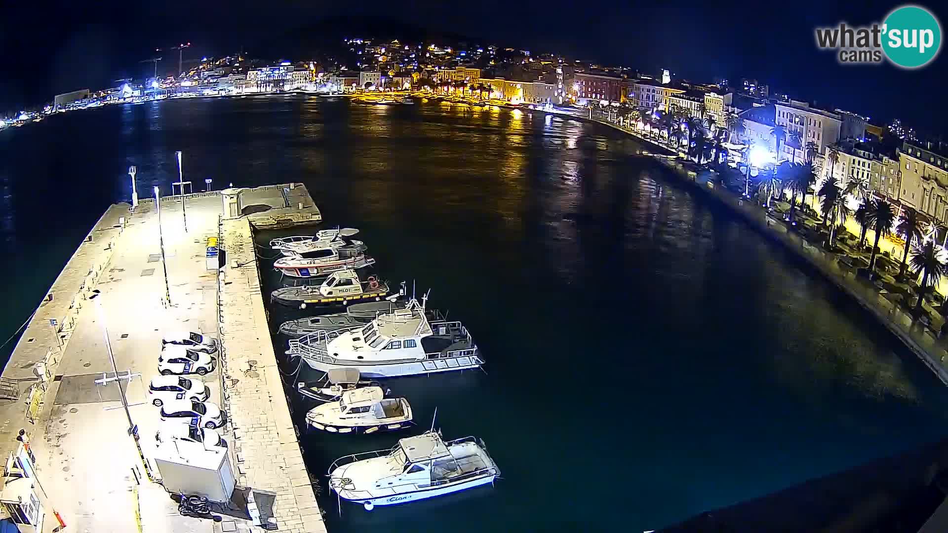 Spalato Riva panorama webcam