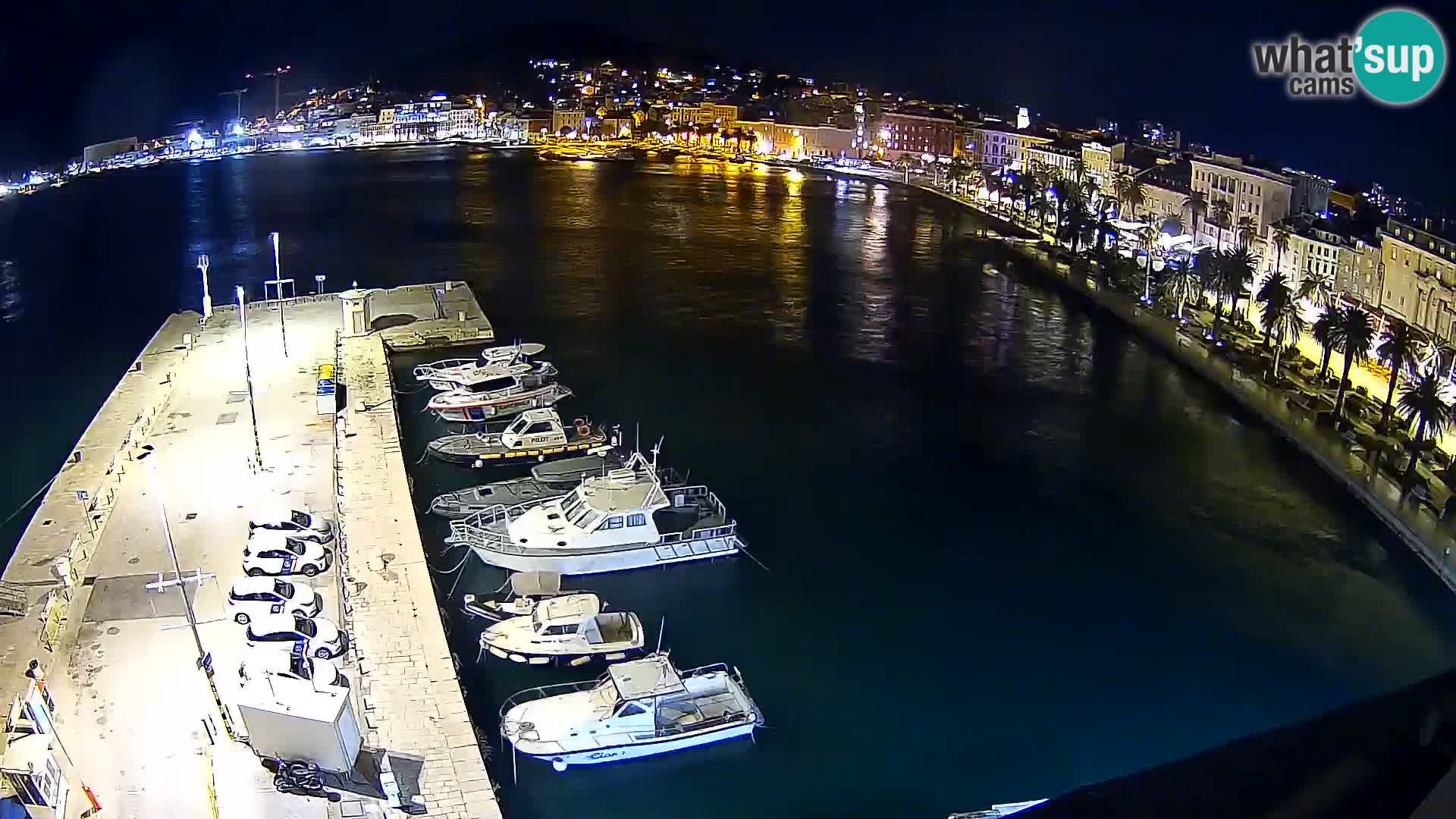 Spalato Riva panorama webcam