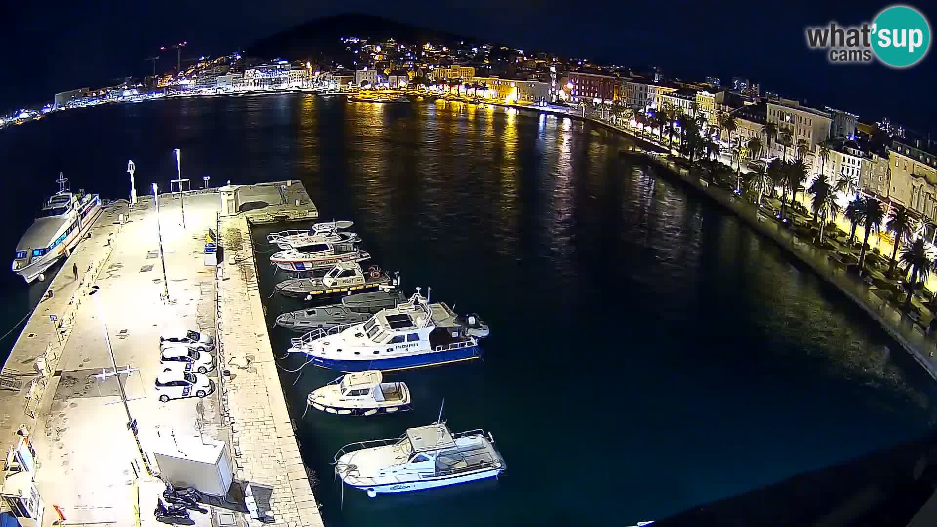 Spalato Riva panorama webcam