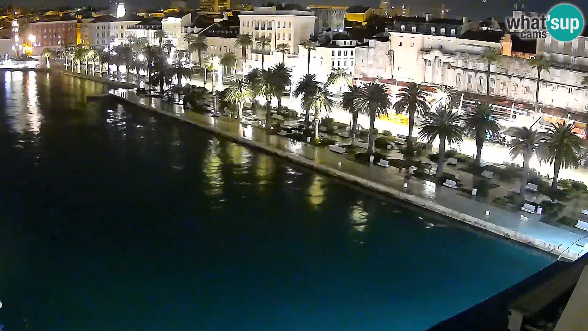 Spalato Riva panorama webcam