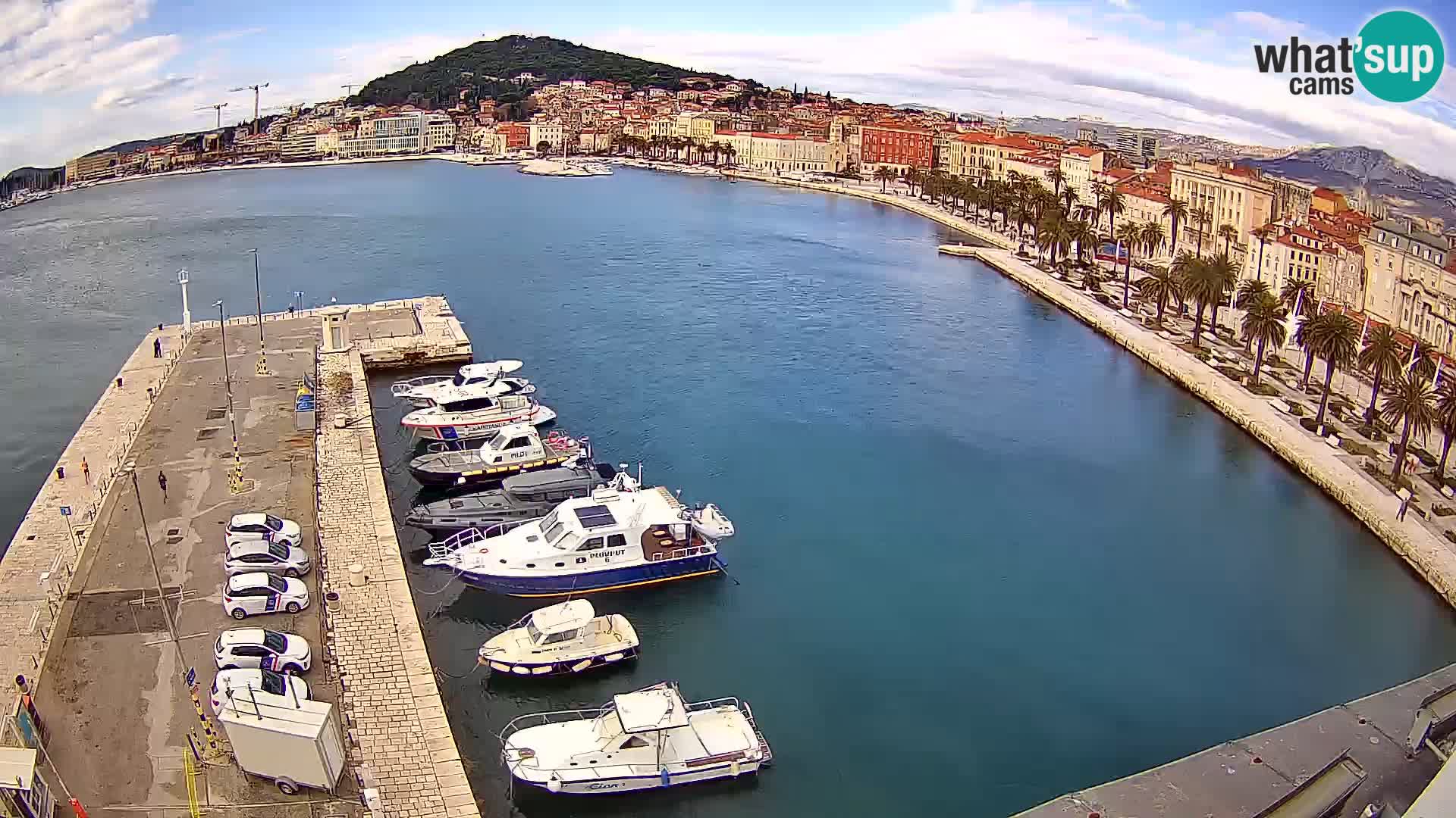 Webcam live Spalato riva e porto