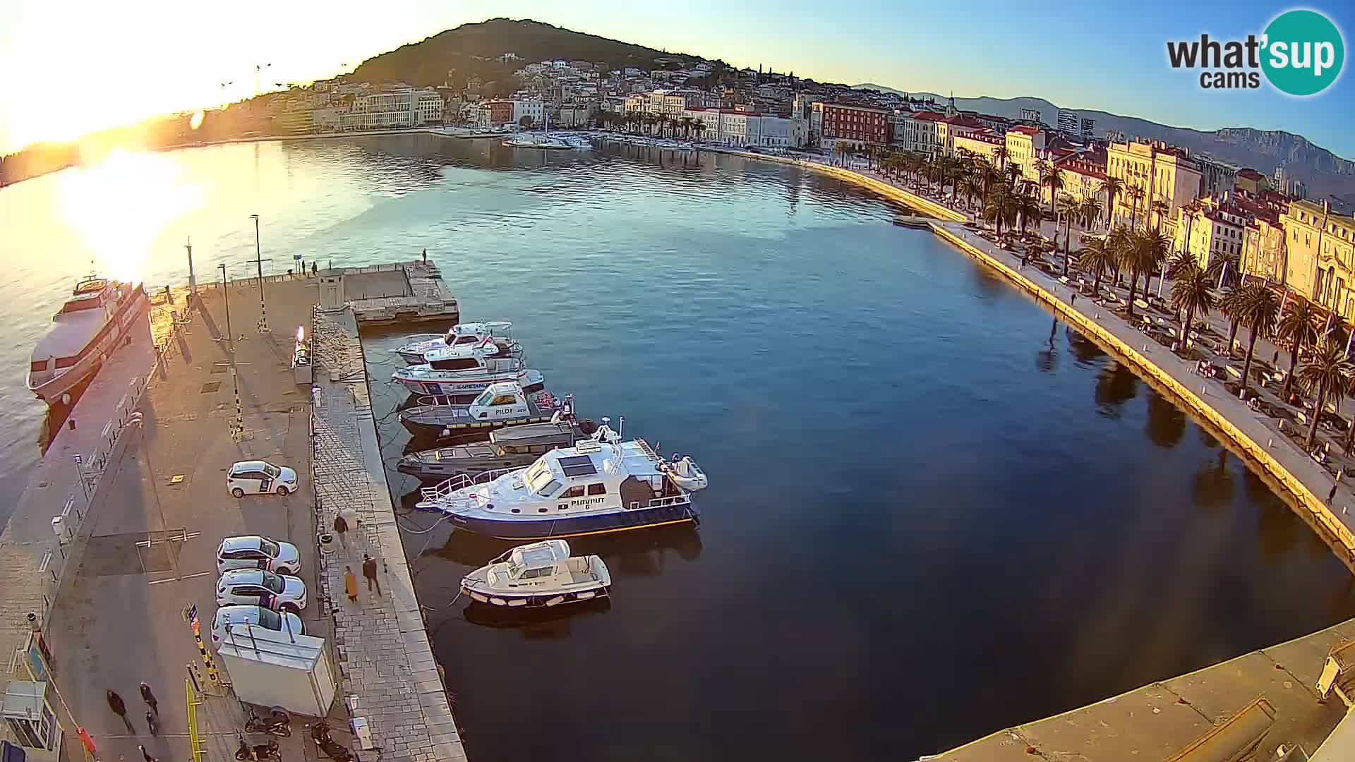 Webcam live Spalato riva e porto