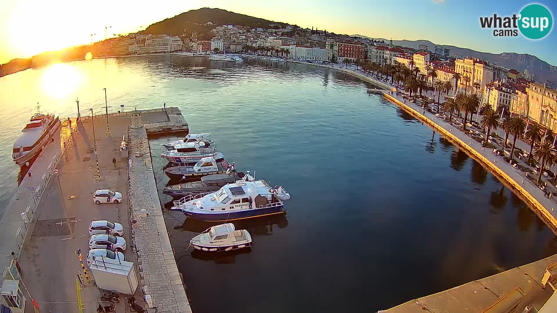 Webcam live Spalato riva e porto