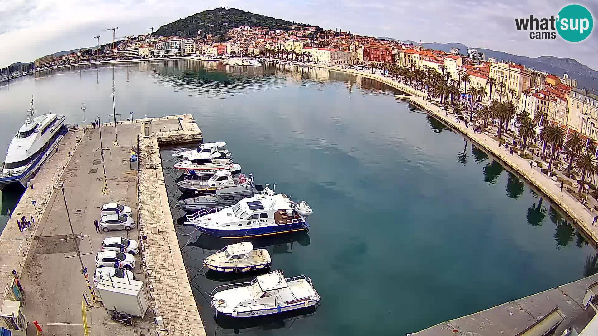 Webcam live Spalato riva e porto