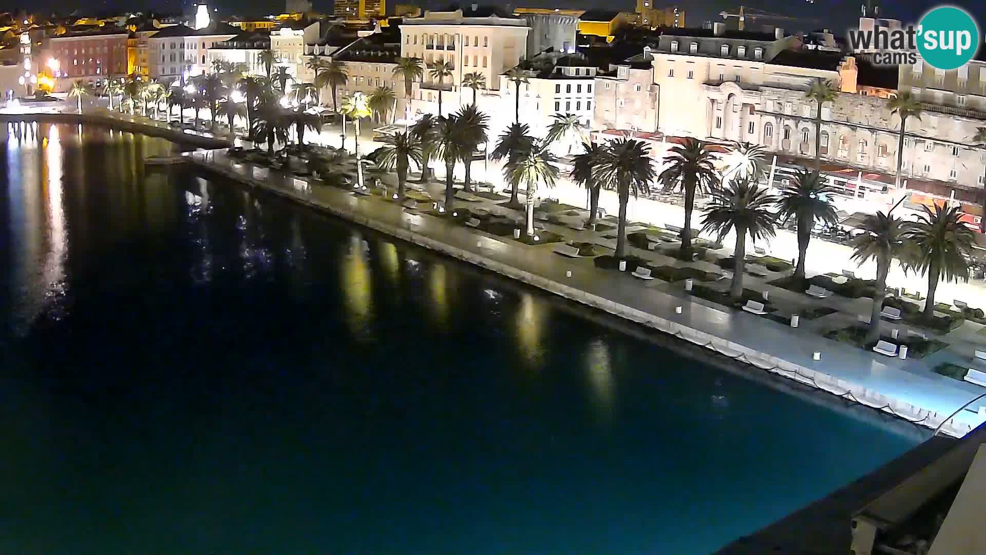 Spalato Riva panorama webcam