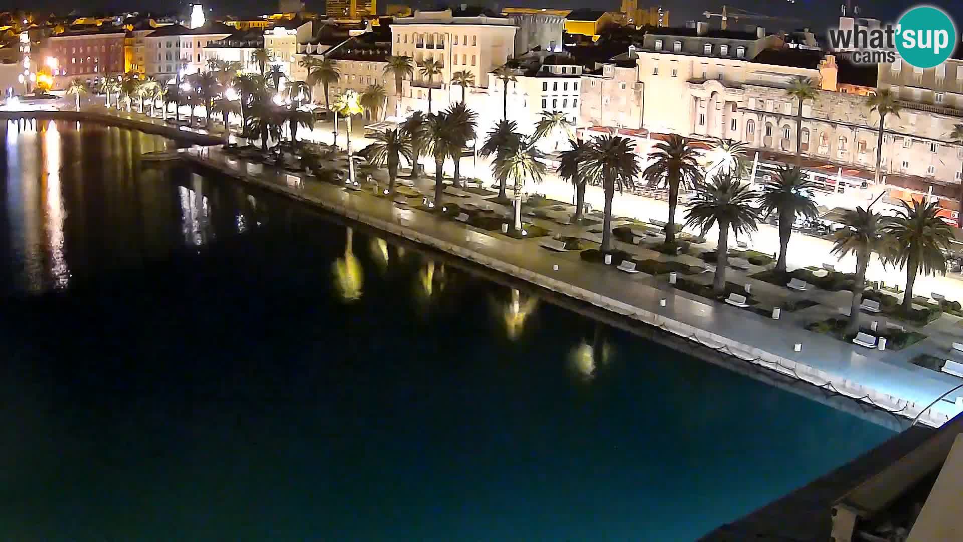 Spalato Riva panorama webcam