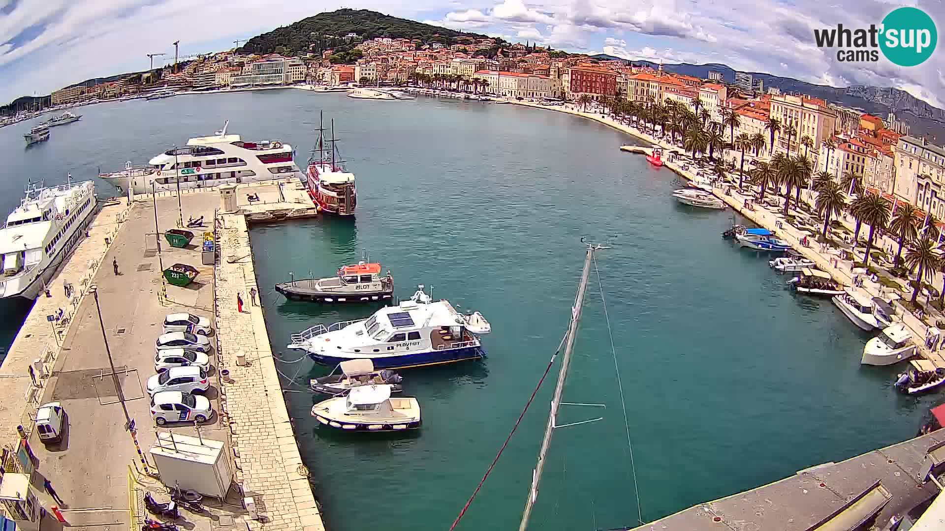 Webcam live Spalato riva e porto